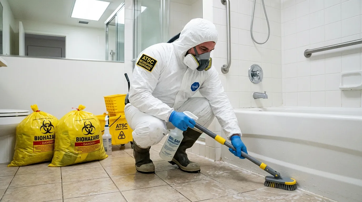 Decontamination equipment deployed for Blood Cleanup in Gold River